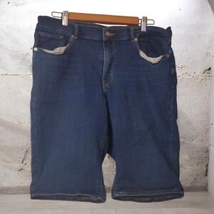 Levi's Classic Bermuda Shorts Womens Size 33 Blue Denim Jean Shorts